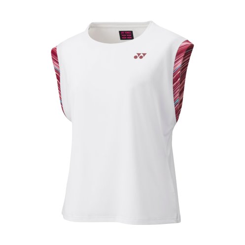 20654 T-Shirt DAMSKI Crew Neck White/Red 2022