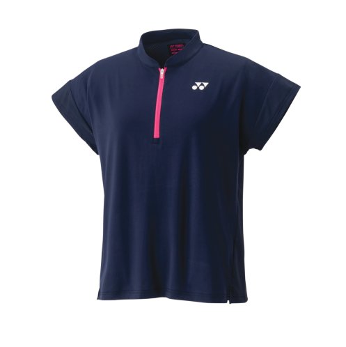 20696 T-shirt Damski Crew Neck Navy Blue - Roland Garros