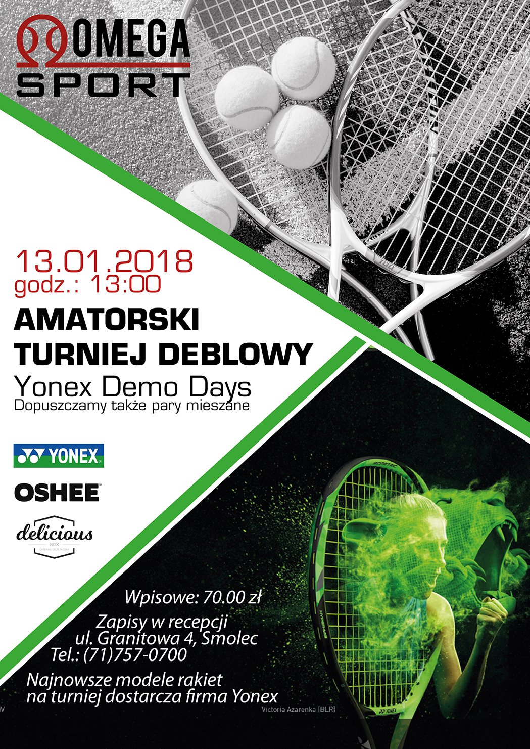 Zaproszenie na Demo Days YONEX we Wrocławiu dla amatorów gry w tenisa