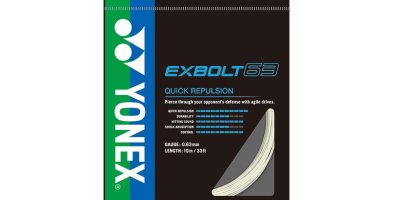 EXBOLT 63: pierwszy w nowej serii naciągów badmintonowych