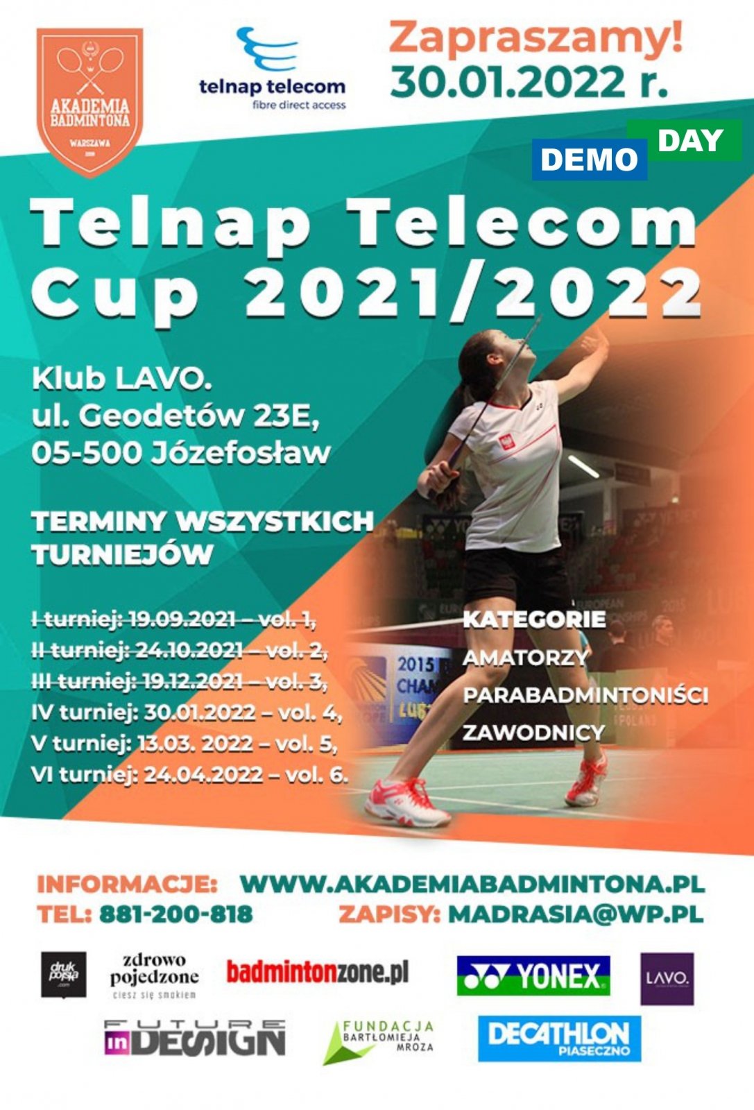 Dnia 30 stycznia rusza IV turniej Telnap Telecom Cup