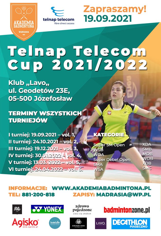 Zapraszamy na turniej Telnap Telecom Cup!